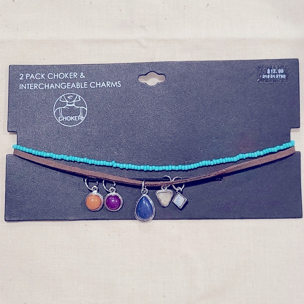 3/$15 2 Pack Choker & Interchangeable Charms